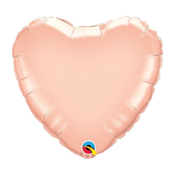 Μπαλόνι Foil Καρδιά Ροζ Χρυσή 46εκ