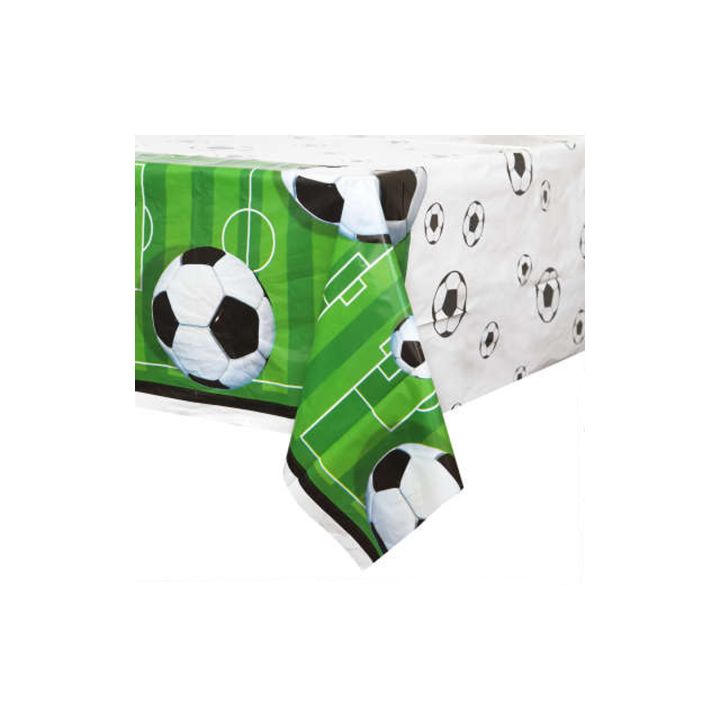 Plastic Tablecover Football 137x213 cm