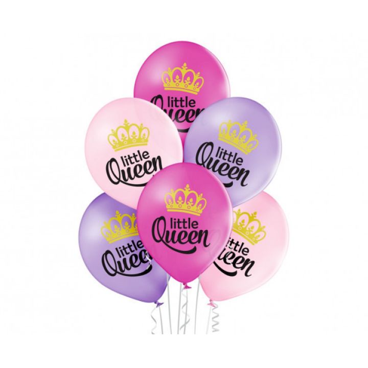 Balloons Little Queen , 6 pcs. 30cm.