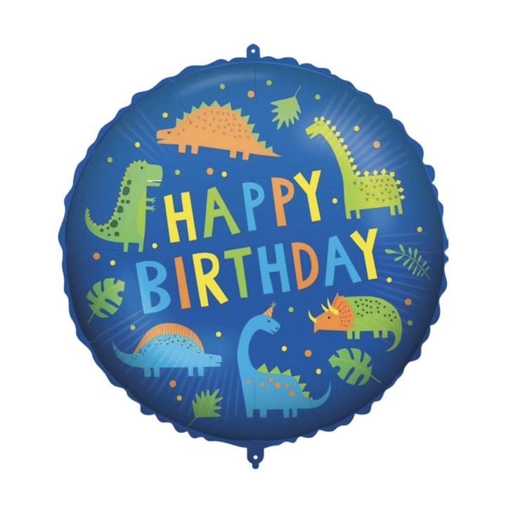 Μπαλόνι Foil ''Happy Birthday'' Dinosaur 46εκ.