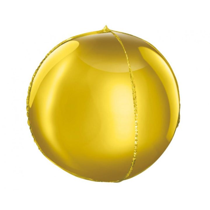 Spherical Gold Balloon 40cm.