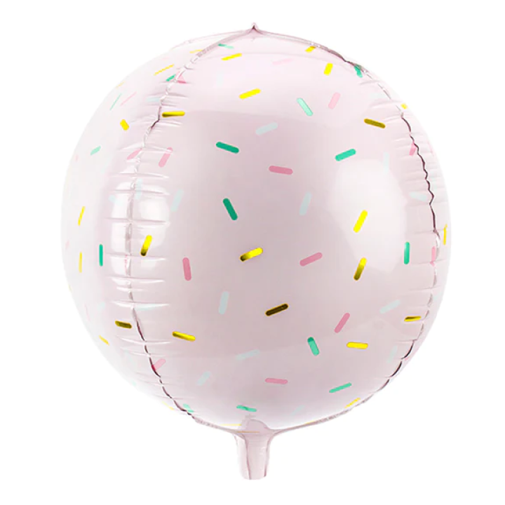 Spherical Pink Ice Cream Balloon 40cm.