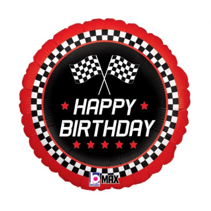 Foil Balloon Car Race ''Happy Birthday'' 46cm.