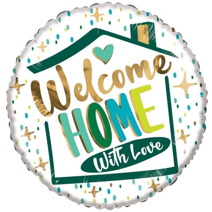 Foil balloon ''Welcome home with love'' 45cm.