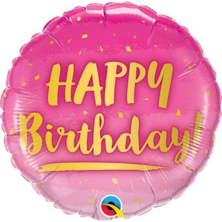 Foil balloon ''Happy Birthday'' 46cm.