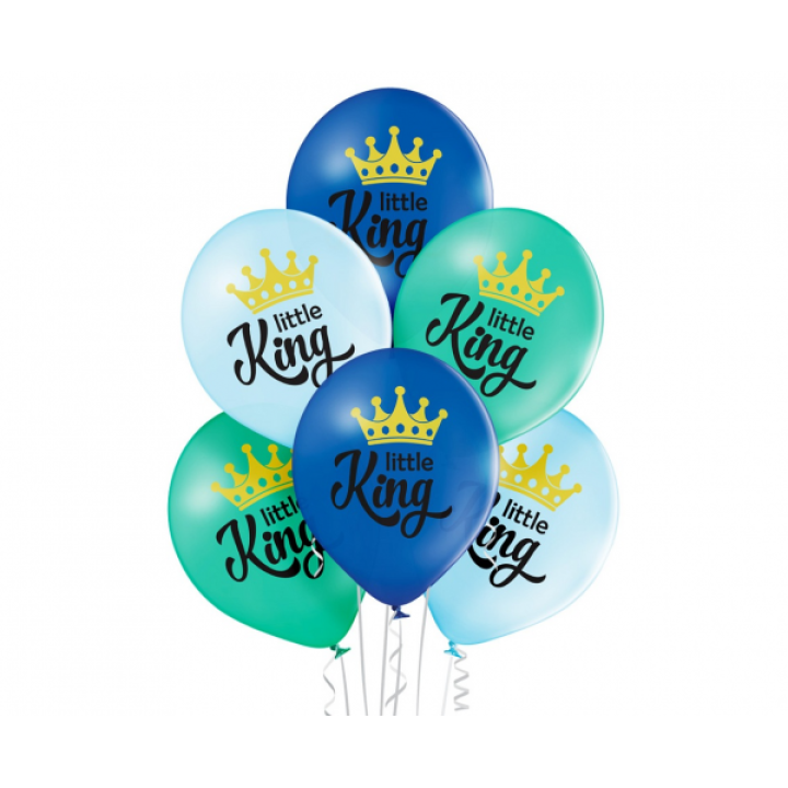 Balloons Little King, 6 pcs. 30cm