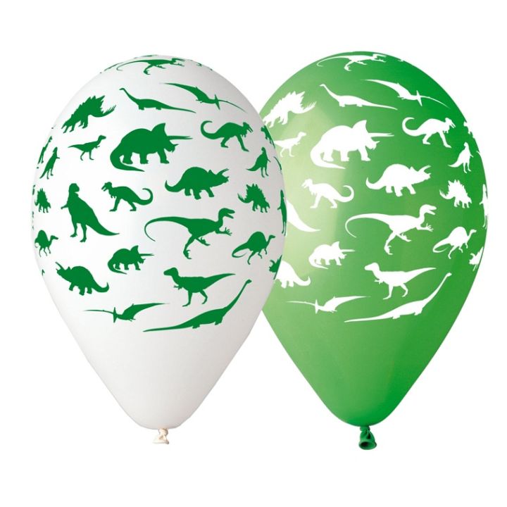 Μπαλόνια Δεινόσαυροι, σετ 5τμχ, 30εκ