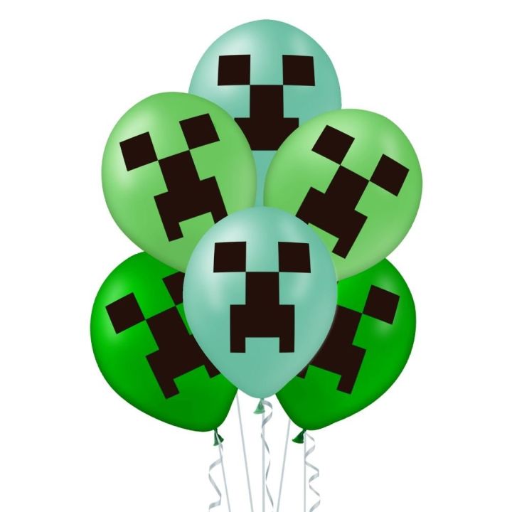 Minecraft Balloons 12pcs, 30cm