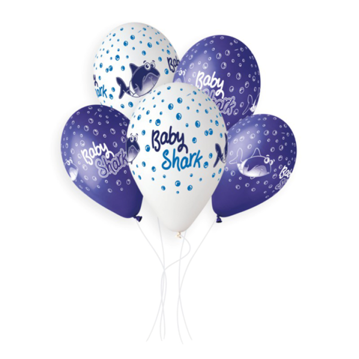 Balloons Baby Shark 5pcs,33cm
