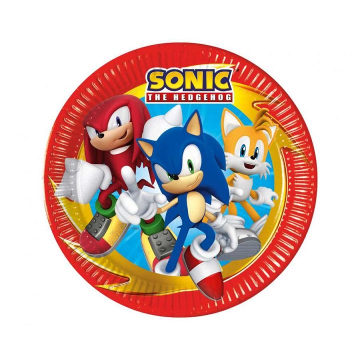 Πιάτα Πάρτυ Φαγητού Sonic 8τμχ