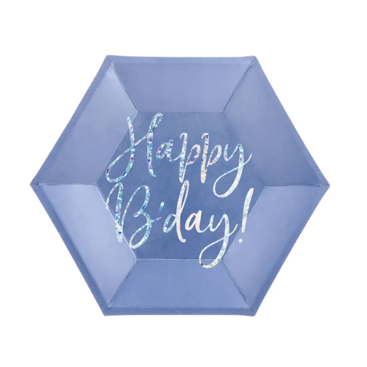 Χάρτινα Πιάτα ''Happy Birthday'' 20εκ.