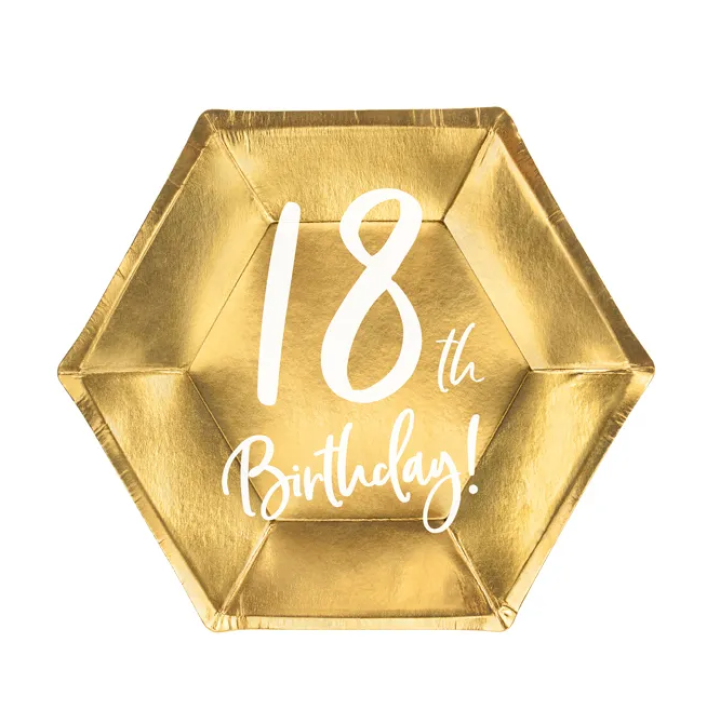 Χάρτινα Πιάτα ''18th Birthday'' 20 εκ.