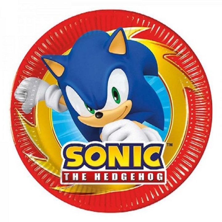 Πιάτα Πάρτυ Sonic 8τμχ